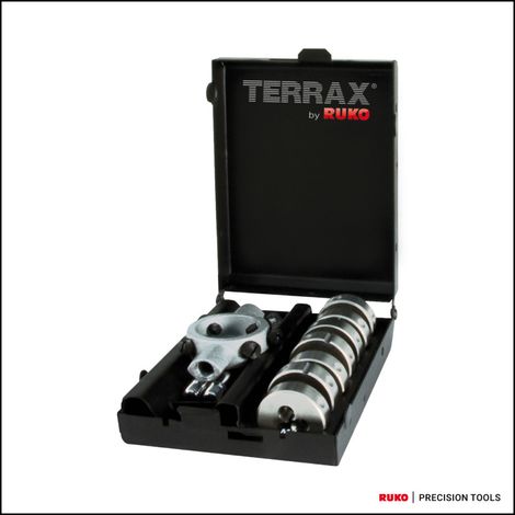 TERRAX by RUKO Gewindeschneideisen-Satz 8tlg. HSS in Stahlblechkassette - A245014