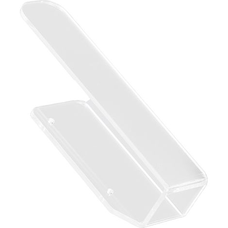 Lot porte-serviette acrylique transparent moderne adhésif mural pour salle de bain cuisine WC (1/5)