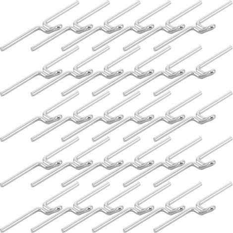 Lot de 100 clips métalliques en acier nickelé pour la réparation (1/5)