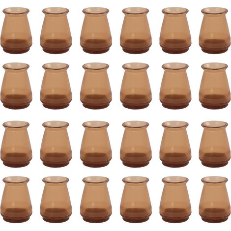 CCYKXA 24 PCS Protection Pied de Chaise, Embouts en Silicone avec Patins pour Chaises, Couvre-Pieds de Chaise avec Feutre, Protection Pied de Table, Diamètre 17-26 mm (1/5)