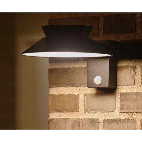 Aplique solar de pared con sensor de movimiento, 400 lúmenes, Justina negro NORDLUX NORDLUX (1/5)