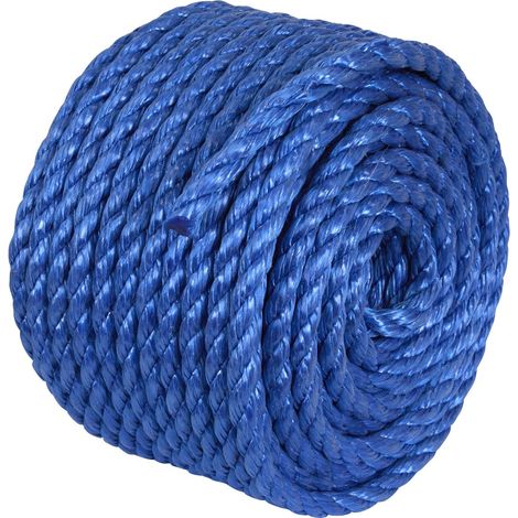 Sealey PR1030 10mm x 30m Polypropylene Split Film Twisted Rope, Blue