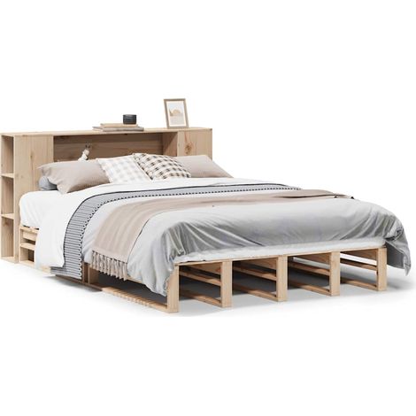Maison Exclusive - Letto Libreria senza Materasso 135x190 cm in Legno Massello