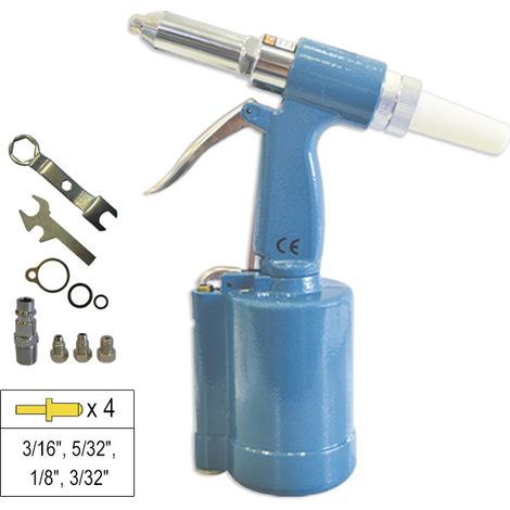 rivettatrice pneumatica jbm pneumatic riveter forza 8800 N corsa 18 mm