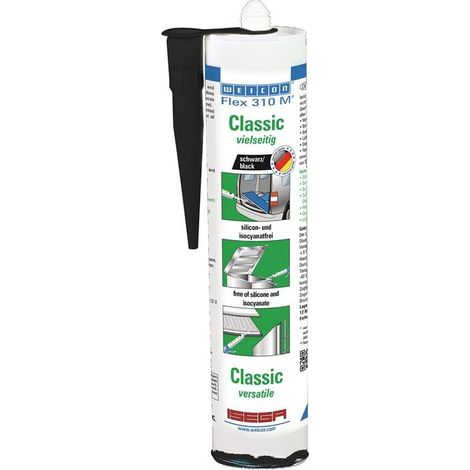 WEICON 10010024 (13304310) Flex 310 M Classic schwarz, 310 ml (1/3)