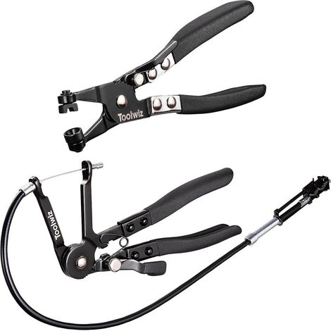 Schlauchklemmenzangen-Set mit flexiblem Kabel und Verriegelung (1/5)