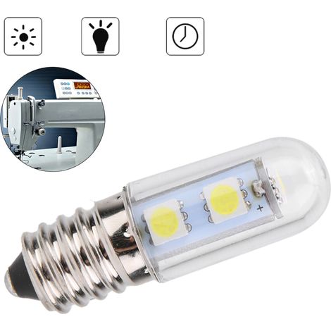 Ampoules LED blanches 220 V 1,5 W E14, type « maïs », pour réfrigérateur, hotte aspirante et machine à coudre. (1/5)