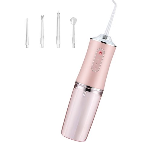 Irrigateur Oral - Sans Fil - Réservoir 200 ml - Pression Réglable 30-90 psi - Autonomie 45 Jours - Pour Soins Gingivaux à Domicile ou en Voyage - 1 Pièce