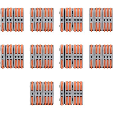 Connecteur de fil de bornier rapide, ensemble de répartiteurs de câblage de type poussoir SPL-P1/P2/P3, 30 pièces (1/5)