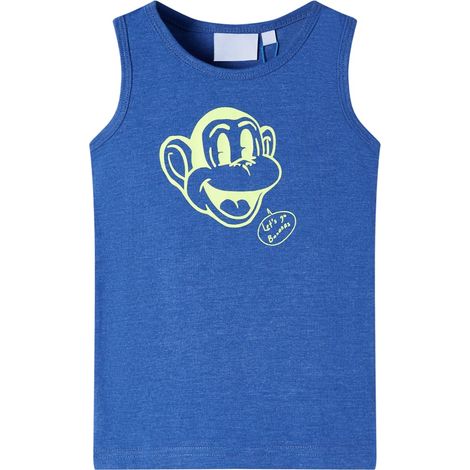 Teenpull – Kinder-Tanktop Blau Melange 116 (1/5)
