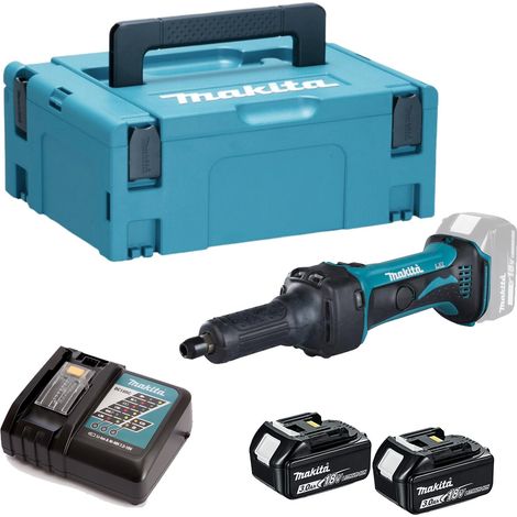 Makita DGD800RFJ 18V LXT Die Grinder Kit - 2x 3Ah Batteries, Charger & Makpac 2 Case (1/5)