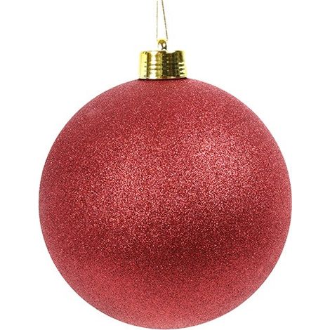 Maxi Pallina di Natale XXL Bordeaux Glitter
