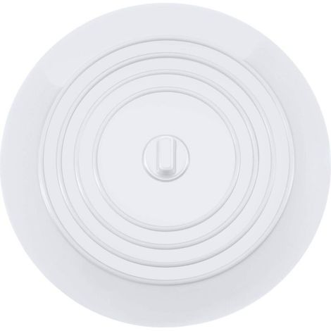 YMYNY Bouchons pour Baignoire Silicone Bouchon d'évier Bouchon evier de cuisine 15,3 CM de diamètre pour Les Cuisines, Salles de Bains et Blanchisseries Bouchon de Vidange Universels (1 pcs, Blanc)
