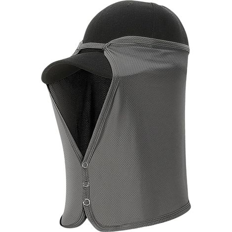 Protection solaire respirante en soie glacée pour sports de plein air - Léger et facile à nettoyer - Accessoires amovibles pour la pêche (1/5)