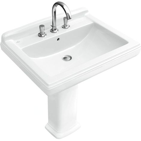 Villeroy & Boch Hommage lavabo, pour robinetterie 3 trous, avec (1/3)