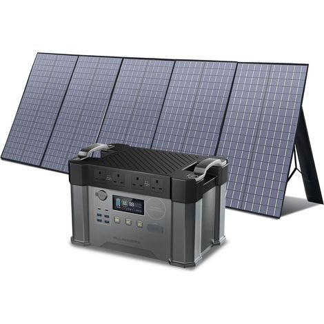 ALLPOWERS S2000 Pro MPPT Solar Generator with 1 400W Folable Solar Panel Included, 2400W 1500wh Portable Power Station, Solar Mobile Battery Pack for Outdoor RV Camping, Home Emergency, Travel (1/5)