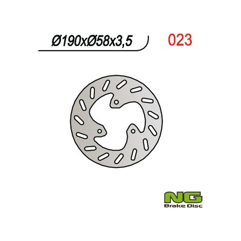 Disco de freno de 190 mm para Yamaha Neo's 50, Aprilia Habana/Scarabeo, delantero/trasero.