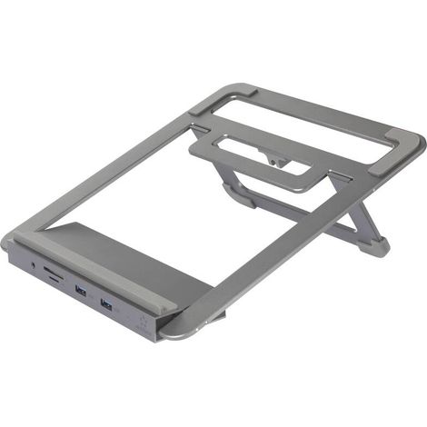 [NEUWERTIG] B-Ware Renkforce RF-LLS-400 USB-C Notebook Dockingstation Halterung Ständer Universal A (1/2)