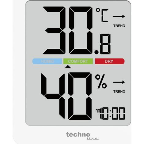 TECHNO LINE THERMO-HYGROMÈTRE BLANC WS9456 (1/2)