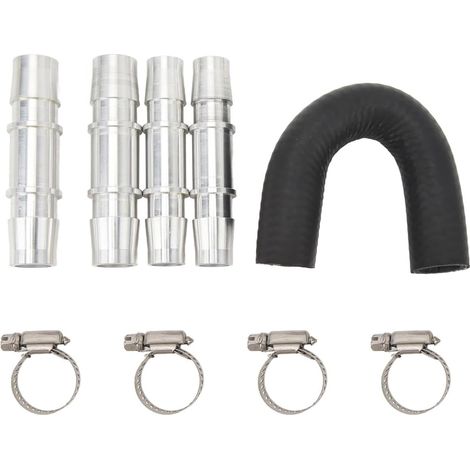 Kit de dérivation de radiateur de chauffage moteur avec raccord de tuyau 5/8" 3/4", remplacement en aluminium 626-001, compatible avec la plupart des tuyaux de chauffage courants. (1/5)