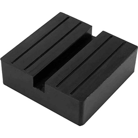 Support Cric - Tampon Caoutchouc Universel 75x75x25 mm - Rainure U Antidérapante - Pour Véhicules Jusqu’à 3,5 T - 1 Pièce (1/5)