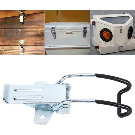 2 pièces de loquet en acier inoxydable, boucle de verrouillage, charnière moulée incurvée pour aspirateur industriel (1/5)