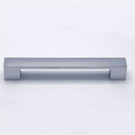 Maniglia da cucina effetto cromato lucido lunga e sottile 197x26x27mm - 304B Cook