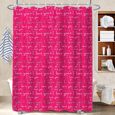 Rideau de douche 180x180 souple polyester pour salle de bain pour une touche de gaieté et de couleur (1/5)