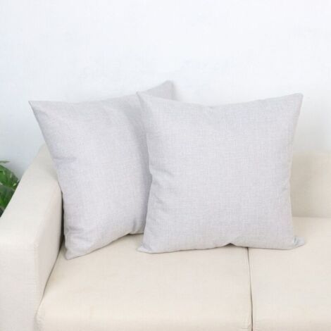 Decorative Cushion Cover - 2 pieces, Light Gray Decorative Cushion Cover 40x40cm - Invisible (1/5)