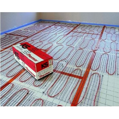 Thermor – Plancher chauffant électrique 2200W – Largeur 85 cm – Câble double conducteur en cuivre – Compatible thermostat digital – Installation facile sous revêtement