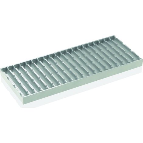Kastenrinne Typ200,Stabrost, 0,5m,C250,1.4301, glatt