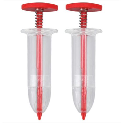 2pcs Distributeur de Graines, Semeur de Graines Portatif Planter des Graines Facilement, Mini Seedmaster Outil de Semis de Semences pour l'ensemence