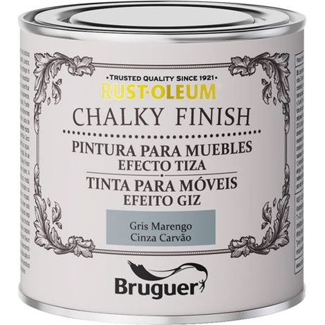 XYLAZEL chalky muebles 125ml gris marengo lata , Pintura a la tiza para muebles color gris marengo Indicada para aplicar sobre objetos y muebles de interior Cubre fácilment