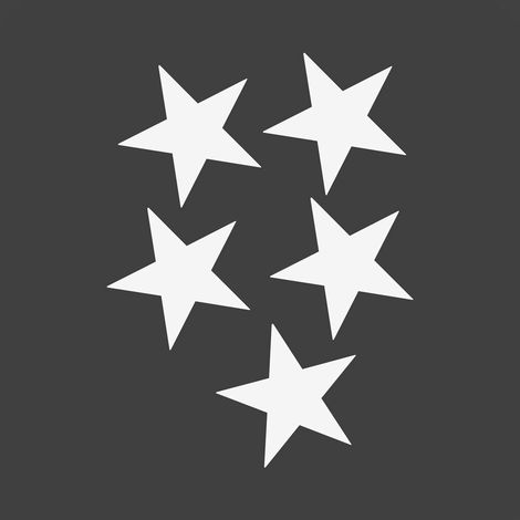 Adesivo Rifrangente Stella Bianco (1/5)