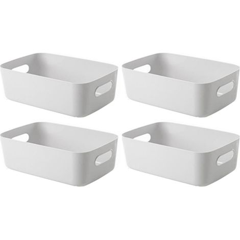 1 Bac de rangement, poignées latérales, polypropylène, grande capacité, pour cuisine salle de bain salon (1/5)