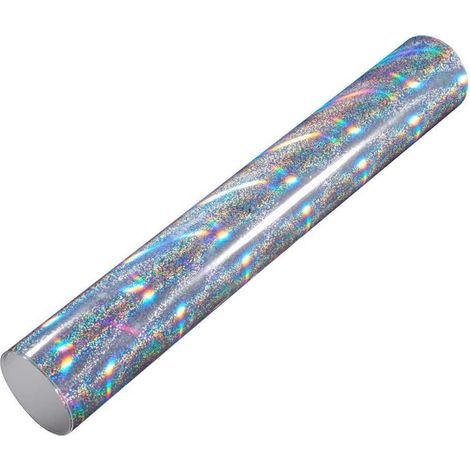 Autofolie Silber Glitzer Sandpunkt Regenbogen Effekt mit Luftkanälen 50x152cm (1/5)