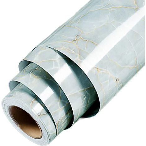 Pellicola Adesiva Mobili Pareti Marmo Bianco 40x300 cm (1/5)