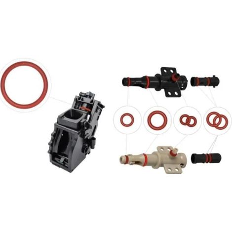 Kit d'entretien de joints toriques pour soupape de support et soupape de débit, compatible avec Phillips, Saeco, Spidem et Gaggia. (1/4)