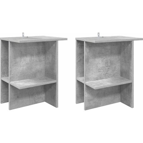 Maison Exclusive - Tavolino da salotto 2 pcs Grigio Cemento 40 x 30 x 49 cm