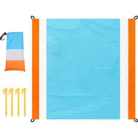 1 Tapis de plage, anti-sable, imperméable, polyester 210T, pique-nique, camping(Troisième trimestre : Nouveaux produits en septembre) (1/5)