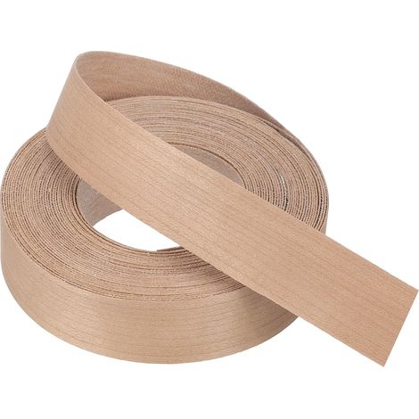 Bande de Chant 7.62m x 22mm, Bande Bordure Meuble Masquage de Bois Préencollé, Placage Contreplaqué Flexible Thermofusible pour Restauration Bords Meuble Étagère Panneaux, Cerisier (1/5)
