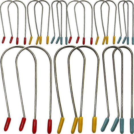 Confezione da 24 mollette di ricambio per arricciacapelli, adatte per uso domestico e professionale in salone. I colori sono casuali. (1/2)