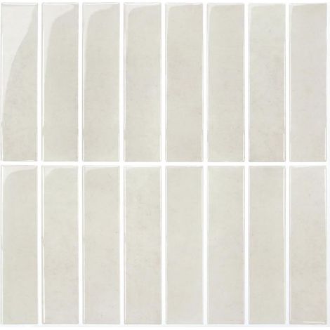 Credence Adhesive pour Cuisine Salle de Bain, Vinyle Beige Carreaux Carrelage Adhesif Mural Cuisine Metro 3D Dalle Adhesive Murale ImperméAble (10 Pièces, 30,5 x 30,5 cm)