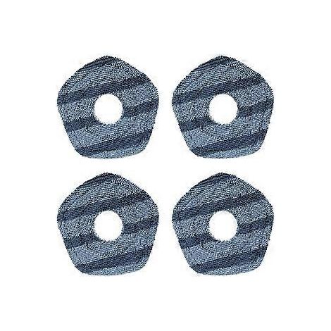Austauschbare und waschbare 4er-Packung Wischpads für Staubsaugerroboter X10 Pro Omni und Remo (1/5)