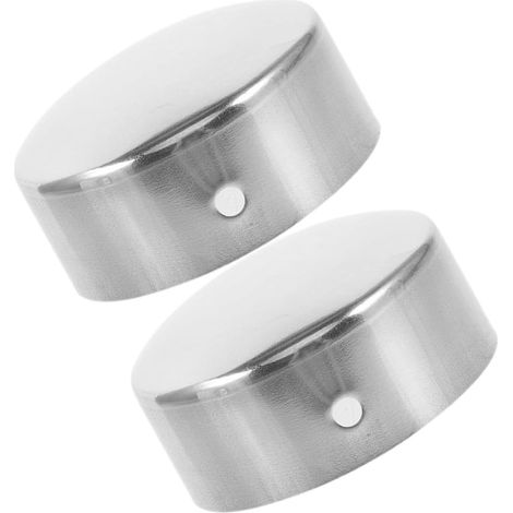 Support et Usage Extérieurs Projets Domestique Adaptés Main Courante en Acier Inoxydable 2pcs Embouts Ronds en Pvc, Bouchons Robustes, pour Rampe D'escalier (1/5)
