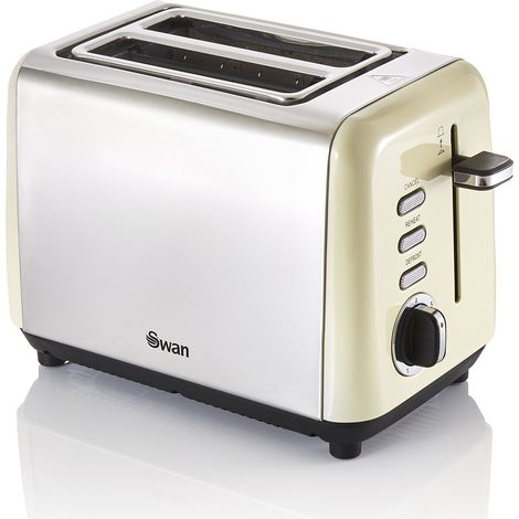 Swan Townhouse 2 Slice Toaster Cream