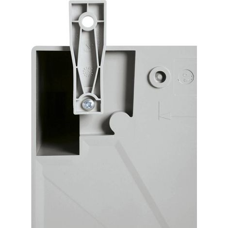 Set da parete PLM32 con 4 fissaggi nel colore 7035 e dal design moderno.