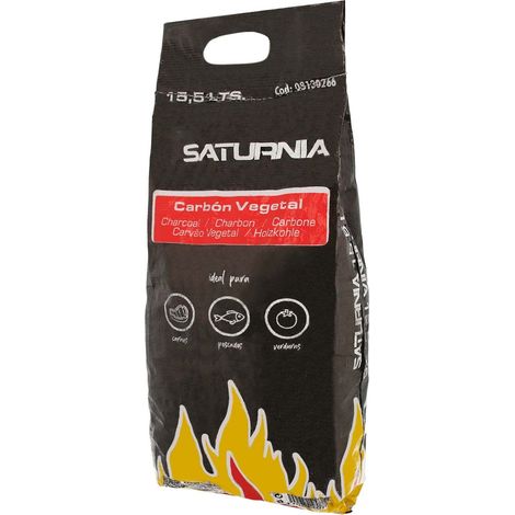 WOLFPACK LINEA PROFESSIONAL - Bag Carbon Vegetable Barbecue Bag 15,5 Litri Carbon Durable and Chunky of Large Size, (1/2)