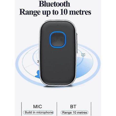 Récepteur Bluetooth avec microphone, adaptateur auxiliaire pour voiture, convertisseur Bluetooth 5.0 sans fil 3,5 mm. (1/4)