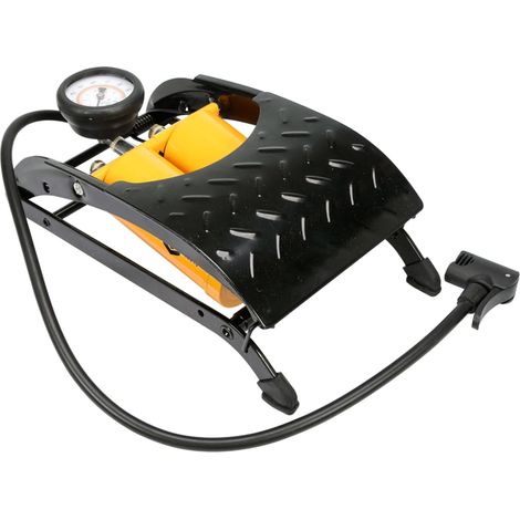 Inflador de pie VOREL 82015, ideal para inflar neumáticos y balones, 1 pieza resistente y práctica, diseño robusto, uso manual eficiente y fácil de transportar (1/4)